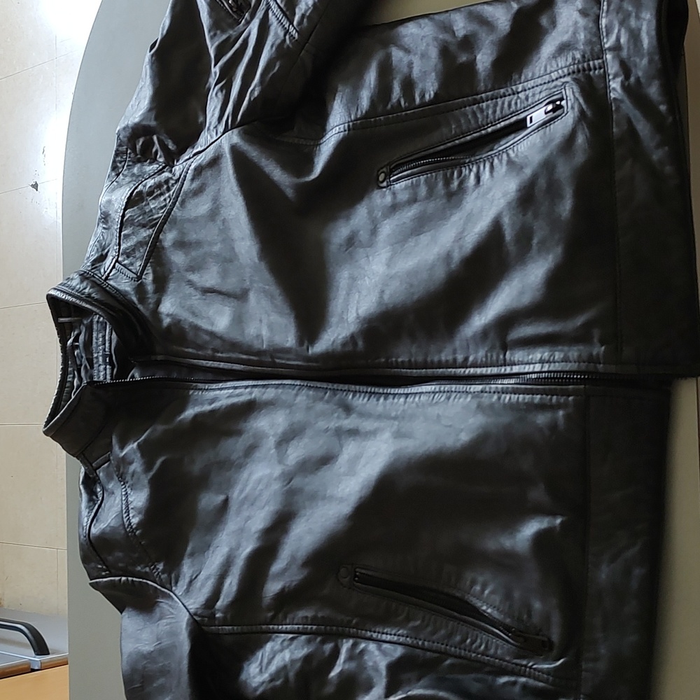 Men's Wilson Leather Black Leather Jacket XL